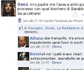 Gesù su facebook