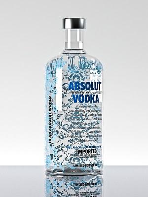 26.02.10 Absolut bottiglia artistica quando la creatività abbraccia l'icona...