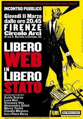 “Libero Web in libero Stato” i Blogger a Firenze Giovedì 11