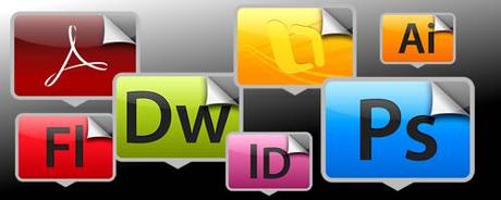 Set di icone per il desktop con tema i software