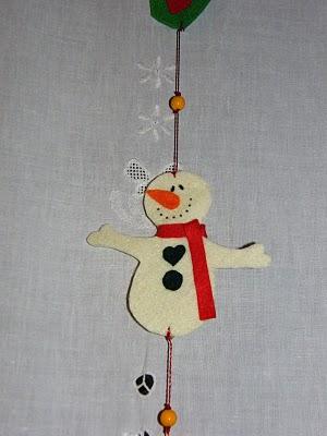 decoraporta con pupazzotti di neve decoraporta con pupazzotti di neve