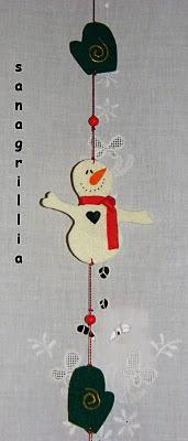 decoraporta con pupazzotti di neve decoraporta con pupazzotti di neve