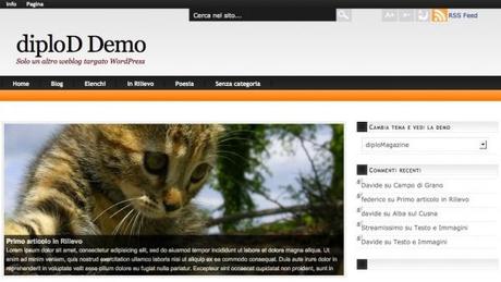 DiploMagazine: tema wordpress in stile magazine gratuito e in italiano