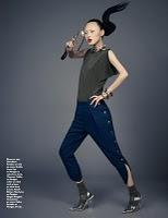 TRUE BLUE... French Grazia April 26 by Brian Keith with Xu Chao