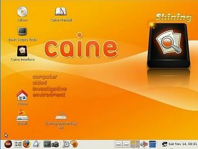 Linux Caine distribuzione Linux per informatica forense.