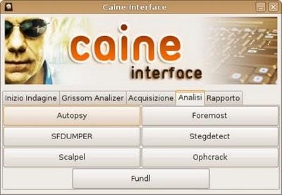 Linux Caine distribuzione Linux per informatica forense.