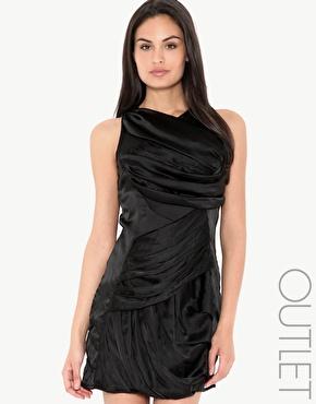 Image 1 of TFNC Ruched Satin Finish Dress