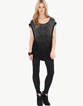 Enlarge Religion Silver Ball Oversized Top Image 4 of Religion Silver Ball Oversized Top