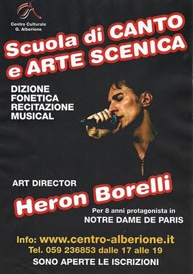 SCUOLA DI CANTO E ARTE SCENICA  CON HERON BORELLI