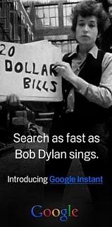 Bob Dylan testimonial per Google Instact.