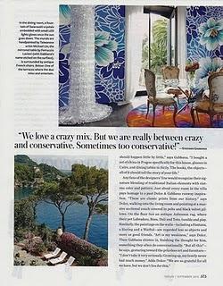 Villa Olivetta di Dolce & Gabbana su Instile Magazine