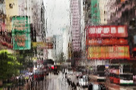 Hong Kong in the Rain by Christophe Jacrot