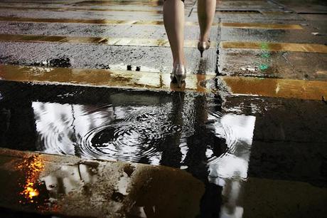 Hong Kong in the Rain by Christophe Jacrot