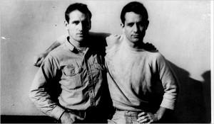 Neal Cassady (left) and Jack Kerouac (right).