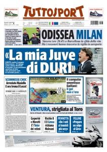 Ecco le prime pag del Corriere dello Sport, Gazzetta e Tuttosport.