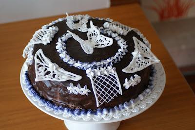 Torta decorata con royal icing