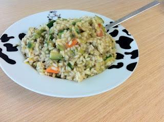 Risotto porri, zucchine e carote