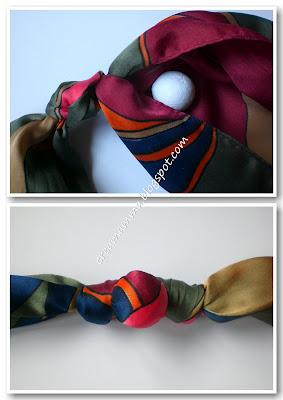 Come trasformare un foulard in una collana