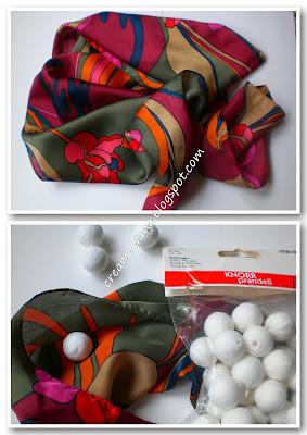 Come trasformare un foulard in una collana