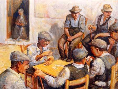 Pasquale Urso: Colori e sapori (olio su tela) Santu Paolu della pianura