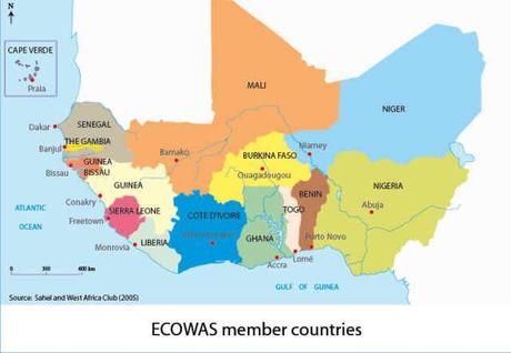 ECOWAS: paesi membri