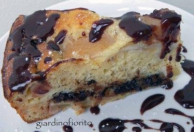 Torta di pere cioccolato amaro e ricotta