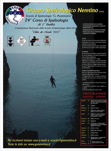 24° corso di speleologia di primo livello CNSS-SSI 24° corso di speleologia di primo livello CNSS-SSI