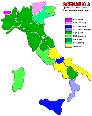 Sondaggio GPG Marzo: Scenario 3, CSX +6,8%, CSX forte al Centro-Nord, CDX+TPI al Centro-Sud, Senato senza maggioranza