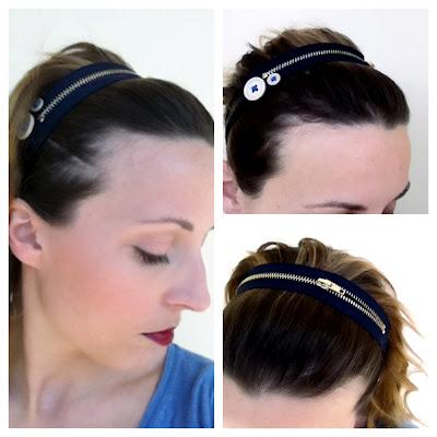 DIY: make your zip hairband!