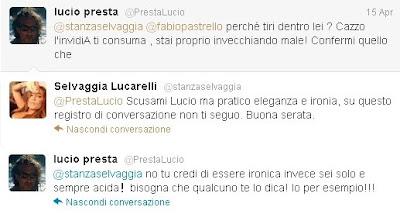 Tra Lucio Presta e Selvaggia Lucarelli su Twitter volano coltelli