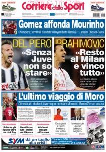 Ecco le prime pagine dei quotidiani sportivi di oggi ! Gazzetta – Tuttosport – Cds