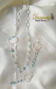 Wire wrapping: Parure per la mamma.