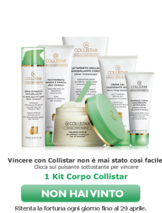 Concorso Collistar 2012 vinci crema anticellulite kit completo