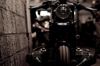 The aristocratic motorcyclist on stage The aristocratic motorcyclist on stage