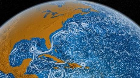 Il flusso degli oceani come un dipinto di Van Gogh