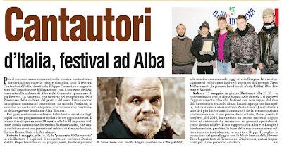 Cantautori d'Italia, festival ad Alba