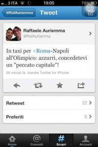 FOTO-Auriemma su Twitter: ” Azzurri all’Olimpico concedetevi……”