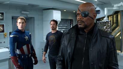 Marvel's The Avengers_Captain America Tony Stark and Nick Fury The Avengers: I Vendicatori sono arrivati!