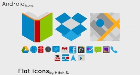 Flat Icons banner 550x294 Icon Pack per Android: Flat Icons