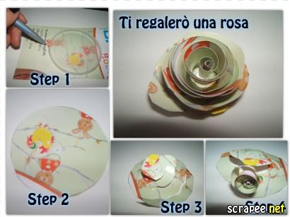 SCRAPBOOKING TUTORIAL: COME REALIZZARE LE ROSELLINE DI CARTA