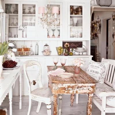 Shabby chic weathered table