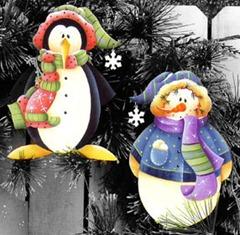 frosty fun ornaments - set of 2
