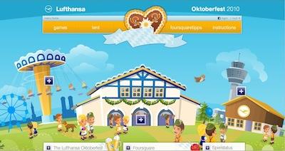 Lufthansa, Foursquare, Oktoberfest