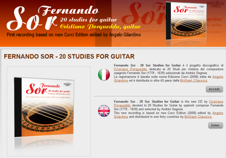 Fernando Sor 20 Studies for Guitar Website