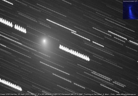 Cometa Hartley in avvicinamento