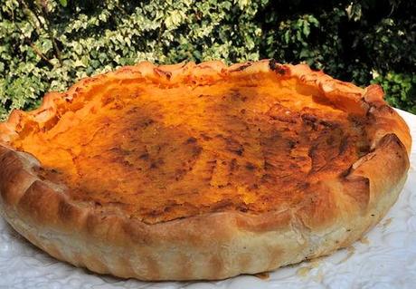 Torta salata di zucca.