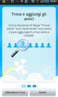 Disponibile Skyper per Android Disponibile Skyper per Android