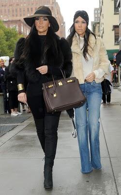 Kim & Kourtney Kardashian looking Super Fab in NYC !!
