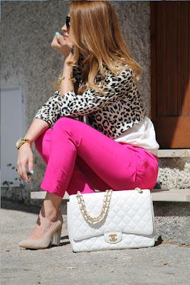 Rosa shocking e stampa maculata / hot pink and leopard print for aspring outfit