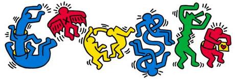 Google doodle Keith Haring